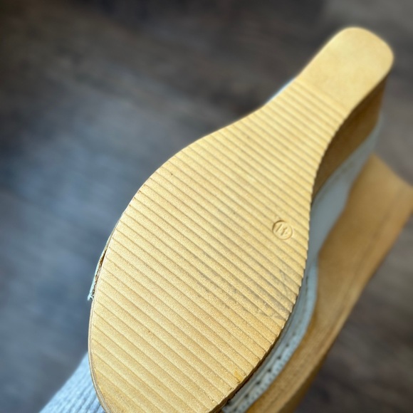 Silver Wedge Sandals - Picture 2 of 2